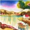 Image 2 : Moshe Leider, Original Watercolor Painting, Hand Signed with Certificate of Authenticity.