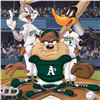 Image 2 : "At the Plate (Athletics)" Numbered Limited Edition Giclee from Warner Bros. with Certificate of Aut