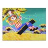 Image 1 : Paul Blaine Henrie (1932-1999), "Flying Machine" Original Oil Painting (48" x 36") on Canvas, Hand S