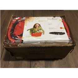 1 CASE OF 8 - TAZZY TOTES GO ECO STAY CHIC MARKET TOTES - ORANGE (C)