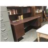 Image 1 : DOUBLE PEDESTAL EXECUTIVE OFFICE DESK WITH HUTCH