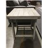 Image 2 : CONTEMPORARY 3 PCE RUSTIC PLANK LOOK COFFEE & END TABLE SET