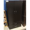 Image 1 : CONTEMPORARY BROWN FINISH BEDROOM ARMOIRE/CLOSET