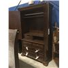 Image 2 : APPROX 7' TALL MAHOGANY BEDROOM ARMOIRE DRESSER
