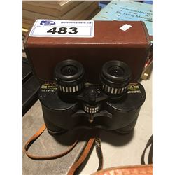 PAIR OF TASCO ZOOM 7X-14X35 BINOCULARS WITH CASE