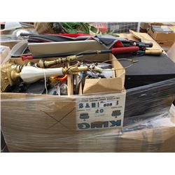 PALLET LOT OF ASSTD ELECTRONICS, BOOKS, HOUSEHOLD & MISC. ITEMS