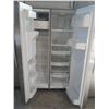 Image 2 : 3' WIDE GE STAINLESS STEEL FRENCH DOOR FRIDGE / FREEZER WITH WATER + ICE