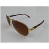 Image 2 : PAIR OF OAKLEY FEEDBACK POLARIZED SUNGLASSES (GOLD/TORTOISE) - SCRATCH ON BACK OF LENS