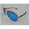 Image 2 : PAIR OF OAKLEY FEEDBACK POLARIZED SUNGLASSES (GOLD/TORTOISE/BLUE LENS)