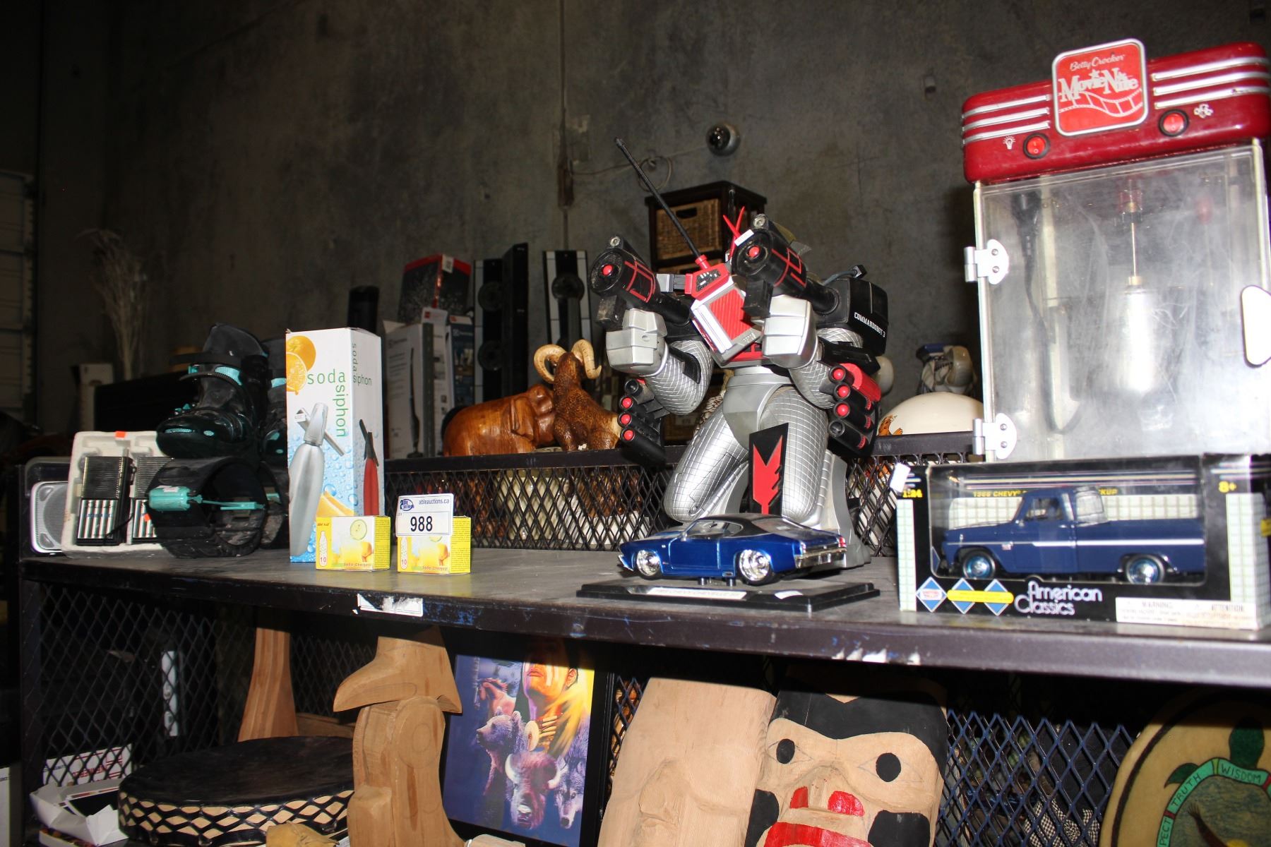 Commandobot3 SHELF INCLUDING MOON SHOES, COMMANDOBOT 3, SODA SIPHON AND MORE - Able ...