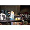 Image 2 : SHELF INCLUDING MOON SHOES, COMMANDOBOT 3, SODA SIPHON AND MORE