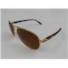 Image 2 : PAIR OF OAKLEY FEEDBACK POLARIZED SUNGLASSES (GOLD/TORTOISE) - SCRATCH ON BACK OF LENS