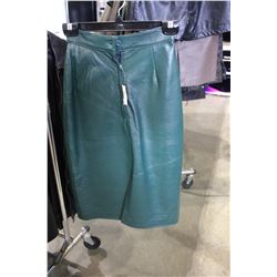 OCEAN WEST LEATHER SKIRT, SIZE 4