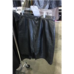 LEATHER SKIRT, SIZE 13/14