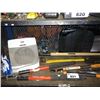 Image 2 : SHELF OF ASSORTED TOOLS, TOOL ORGANIZER AND MORE