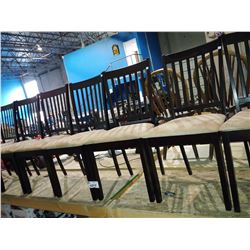 8 PADDED DINING CHAIRS