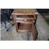 Image 2 : ANTIQUE OAK MINI CABINET WITH DRAWER AND CUPBOARD