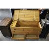 Image 2 : PINE CHEST WITH 2 DRAWERS