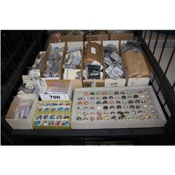 SHELF OF ASSORTED JEWELRY AND JEWELRY MAKING SUPPLIES