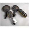 Image 1 : A THREE PIECE STERLING SILVER DRESSER SET Togethe