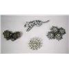 Image 1 : FOUR COSTUME JEWELRY BROOCHES,  INCLUDING KENNETH