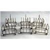 Image 1 : SIX ENGLISH STERLING SILVER MINIATURE TOAST RACK 