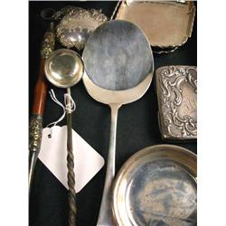 A MISCELLANEOUS GROUP OF STERLING SIVLER ITEMS In