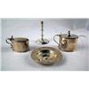 Image 1 : TWO ENGLISH STERLING SILVER MUSTARD POTS WITH GLA