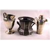 Image 1 : FOUR SILVER PLATED COCKTAIL SHAKERS Together with