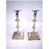 Image 1 : A PAIR OF EARLY ENGLISH CANDLESTICKS Hallmarked p