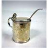 Image 1 : AN ENGLISH SILVER MUSTARD POT Hallmarked London, 