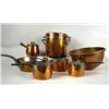 Image 1 : A LARGE GROUP OF COPPER POTS AND KITCHEN WARE