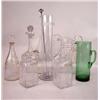 Image 1 : EIGHT PITCHERS AND FIVE COLORLESS DECANTERS