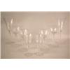 Image 1 : A GROUP OF COLORLESS ETCHED FLORAL GLASSWARE Incl