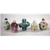 Image 1 : FIVE SNUFF BOTTLES OF ASSORTED MEDIUMS