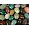 Image 1 : TWENTY-THREE CARVED STONE EGGS Of various mediums