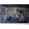 Image 1 : A PRINT, "THE READING OF A WILL" 17"h x 25"w