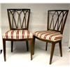 Image 1 : A SET OF FOUR NEOCLASSICAL GOTHIC-BACK SIDE CHAIR