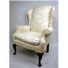 Image 1 : A QUEEN ANNE STYLE EASY CHAIR