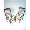 Image 1 : A SET OF FOUR CHIPPENDALE SYTLE FAUX-BAMBOO SIDE 