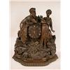 Image 1 : A BLACK FOREST CARVED AND PARCEL-GILT WALNUT MANT