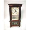 Image 1 : AN EMPIRE EGLOMISE MIRRORED MAHOGANY MANTLE CLOCK