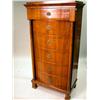 Image 1 : A PAIR OF BIEDERMEIER TALL CHESTS Restored, some 