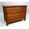 Image 1 : A CHERRYWOOD THREE-DRAWER CHEST OF DRAWERS Vermon