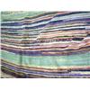 Image 1 : A POLYCHROME RAG RUG Wear  Apx. 8'w x 12'l