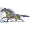 Image 1 : A PAINTED AND PATINATED COPPER RUNNING HORSE WEAT