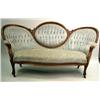 Image 1 : A  VICTORIAN WALNUT TRIPLE CHAIR BACK SETTEE Amer