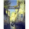 Image 1 : AN OIL ON CANVAS A Venetian canal scene, Entitled