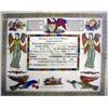 Image 1 : A POLYCHROME DECORATED PRINTED BIRTH CERTIFICATE 
