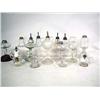 Image 1 : AN ASSORTED GROUP OF COLORLESS GLASS FLUID LAMPS 